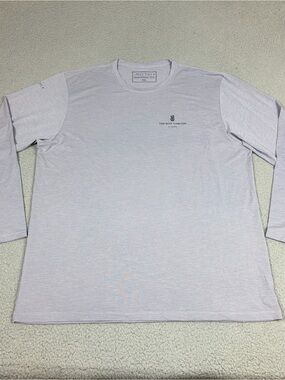 Anetik Performance Shirt Men’s Long-Sleeve Crew Gray Ritz Carlton St Thomas